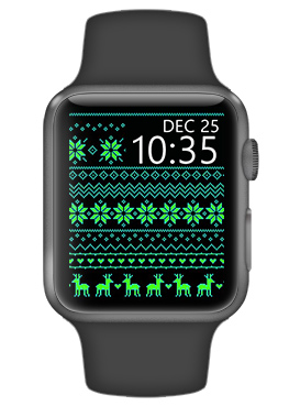 Christmas green pattern