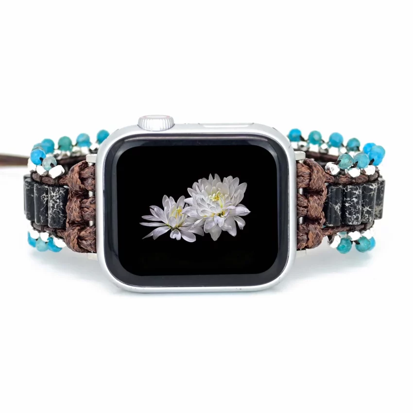 TEEPOLLO Healing Bohemian Handmade Crystal Apple Watch Band